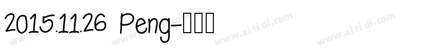 2015.11.26 Peng字体转换